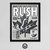 Cuadro Rush Vintage Rock Diseño Poster Musica 30x40 Mad