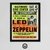 Cuadro Led Zeppelin Rock Poster Retro Vintage 30x40 Mad