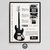 Cuadro Fender Jazz Bass Poster Musica 30x40 Slim