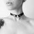 Choker S-Ring Punched Leather