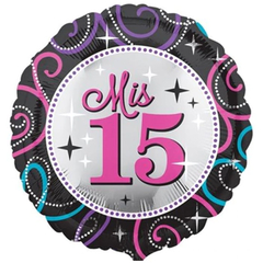 GLOBO "MIS 15" SIN HELIO