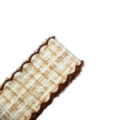 Fita Importada Sanding Tweed com bordinha (3 mts) - Bege