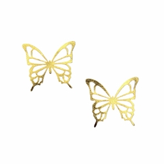 Aplique borboleta de Lonita P - dourada (3 unid.)