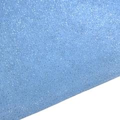 Tule com brilho - Azul claro (40x70)