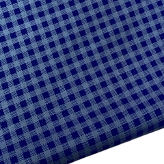 Tecido tricoline estampado (35x45cm) - Xadrez azul