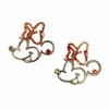 Aplique Minnie luxo metal com pedras vermelhas (unid)