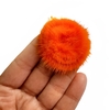 POMPOM ACHATADO MÉDIO 4,5CM (unidade) - Tangerina