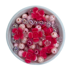 Mix de miçangas - rosa (50 gr.)