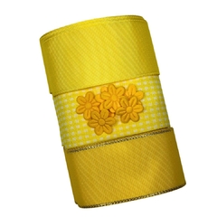 Kit Sonho Junino - amarelo (3 mts + 20 florzinhas)