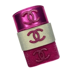 Kit Inverno Chanel - rosa (3 mts de fita + 3 apliques)