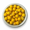 MIÇANGA - BOLA EMBORRACHADA 10MM - AMARELO (50 gr.)