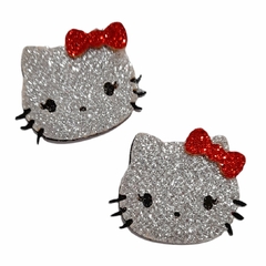 APLIQUE HELLO KITTY GLITTER - lonita (2 unidades) - comprar online