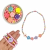 Kit colar e pulseira florzinha