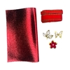 Kit vermelho e dourado