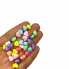 Miçanga - Mini coração arredondado (25 gramas) - Candy colors 6mm