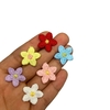 Aplique mini flor de poliéster 5 pétalas (6 unid.) - Sortidos