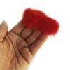 POMPOM ACHATADO COMPRIDO - BIGODINHO (2 unidades) - VERMELHO