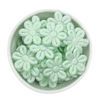 MINI FLORZINHA DE TECIDO - 2cm (pct com 20 unidades) - VERDE CANDY