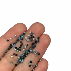 Strass HotFix 2mm cristal (5 gramas) - Azul