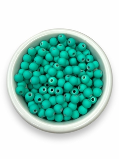 MIÇANGA - BOLA EMBORRACHADA 6MM - VERDE JADE (50 gr.)