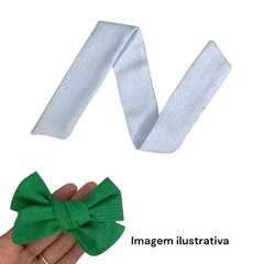 Laços de tecido - branco (2 unid.)