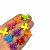 Miçanga - Borboletas delicadas colorida (25 gramas) 15mm