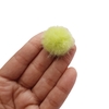 POMPOM ACHATADO PEQUENO 2,5cm (2 unidades) - Verde Esperança