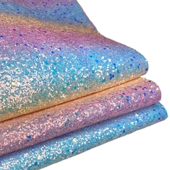 Lonita glitter flocado (24 X 39 cm) - Degradê Candy
