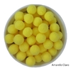 Mini pompom (10mm) - aprox 100 unidades - AMARELO CLARO