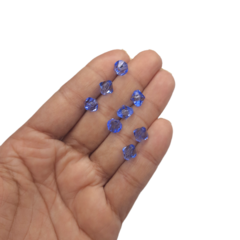 Miçanga balão cristal - Azul bic (25 gramas) 8mm
