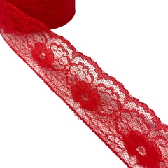 Renda de nylon - Vermelha (3 mts)