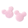 APLIQUE MICKEY DE PELUCIA - ACOLCHOADO (3 unidades) - ROSA CLARO