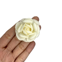 Flor de tecido P (unid.) - Marfim