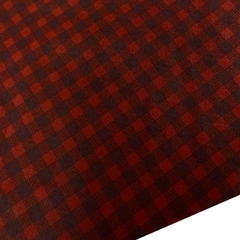 Tecido tricoline estampado (35x45cm) - Xadrez vermelha