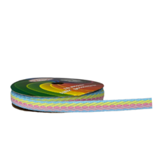 Fita sinimbu pespontada - candy colors (rolo 10 mts) - comprar online