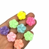 Miçanga - Flor relevo coloridinha (25 gramas) 19mm