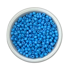 Miçangão 4mm - (50 gr.) - Azul claro