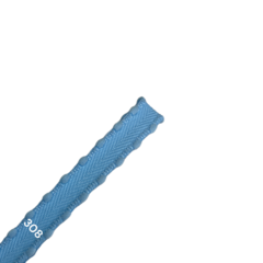 Fita bordinha com pompom Yama - 308 - azul bebê (3 mts) - comprar online