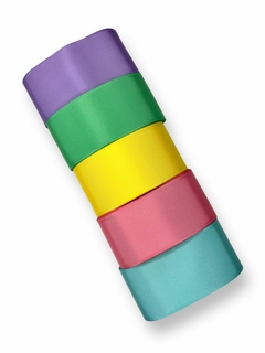 Kit gorgurão Progresso - candy colors (10 mts) - 38mm