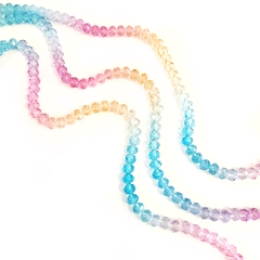 FIO DE MIÇANGA CRISTAL TIE DYE 8MM (40 CM) - CANDY COLORS