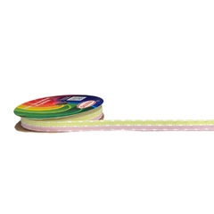 Fita Sinimbu bordinha pompom (rolo 10 mts) - Candy colors pesp. branco - comprar online