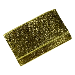 Kit veludo com glitter lurex 10/38mm (2 mts) - dourado