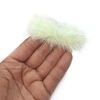 POMPOM ACHATADO COMPRIDO - BIGODINHO (2 unidades) - VERDE CANDY