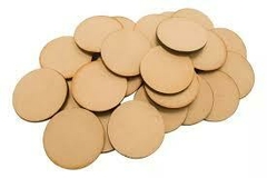 Circulos de MDF 3mm 7.5cm