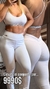 Conjunto calza Booty up white/ top Kiss