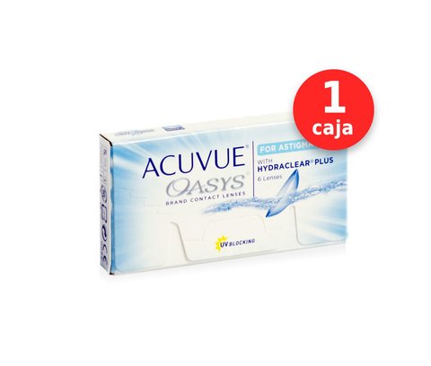 Acuvue Oasys para Astigmatismo x 1 caja (x 6 lentes) - comprar online