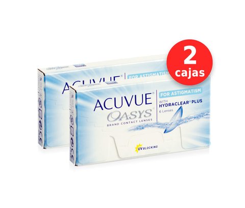 Acuvue Oasys para Astigmatismo x 2 cajas (12 lentes)