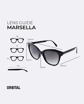 Orbital Marsella Negro Mate Habano - Tecni-Optica