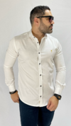 CAMISA ACETINADA BRANCA MLGN