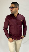 CAMISA ACETINADA MARSALA MLGP